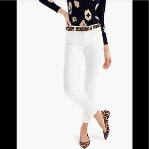 J.Crew | Midrise Toothpick White Jeans~27